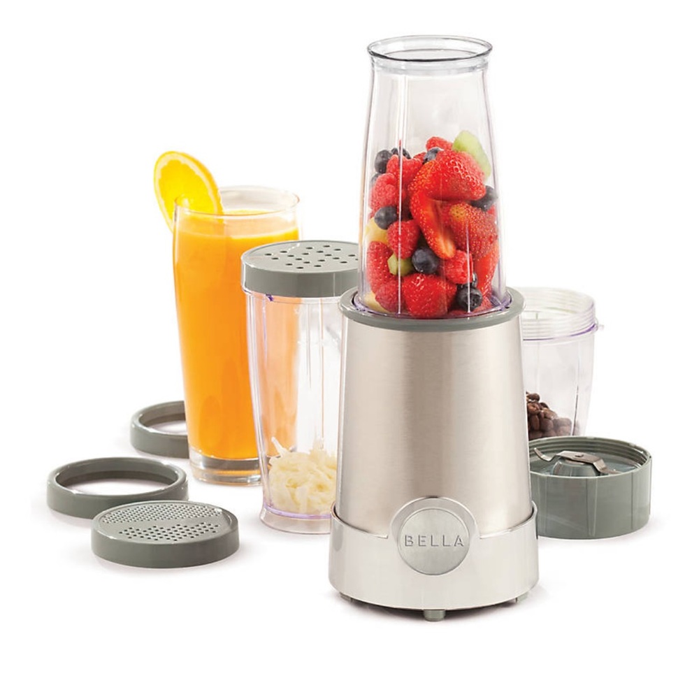 Bella Rocket 12 Piece Personal Blender & Accessories Set NWT